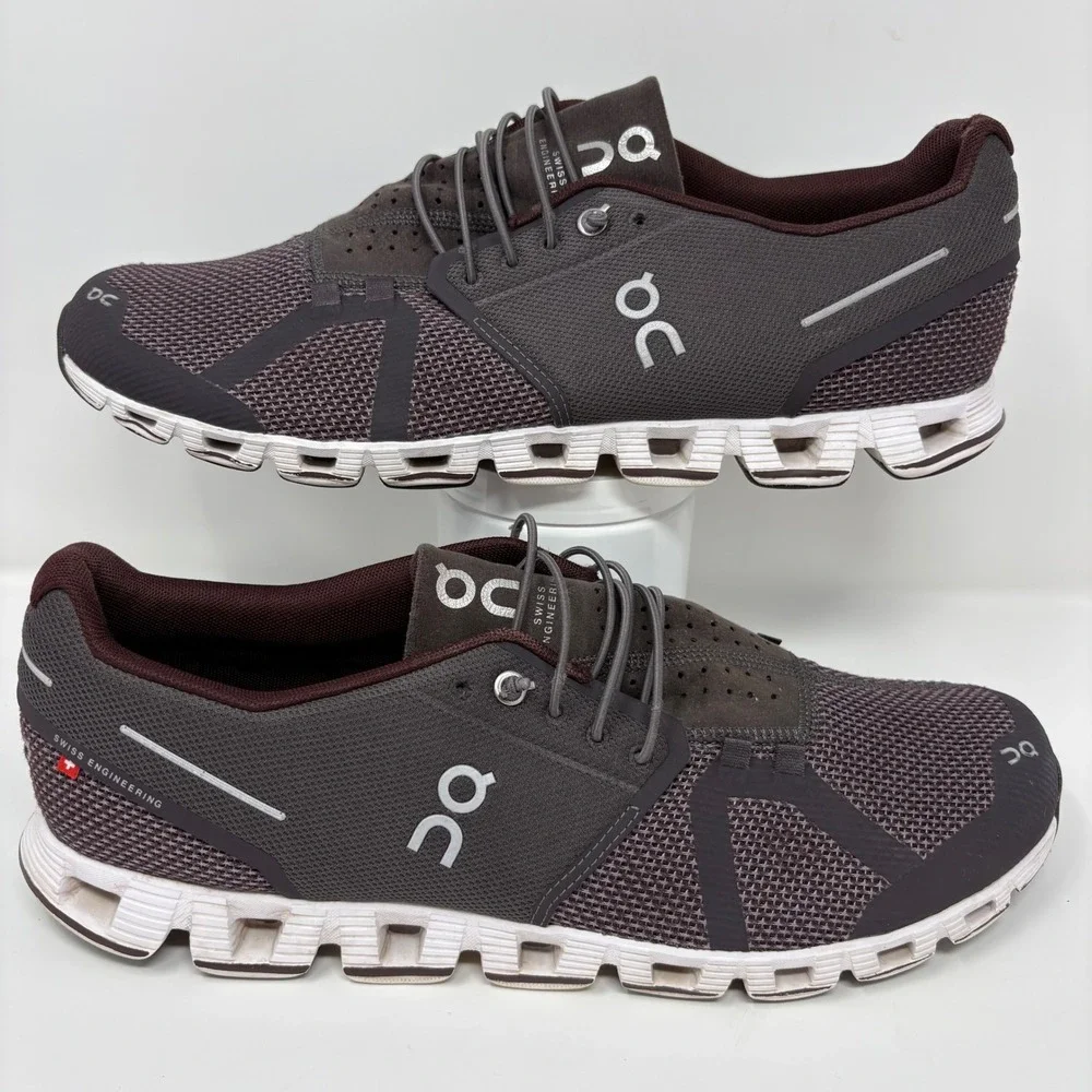 On Cloud Men's Size 11.5 Grape Black White Athletic Running Shoes